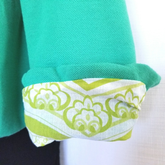 Beta House Small Green Peplum Blazer Jacket With Floral Lining - Picture 3 of 8